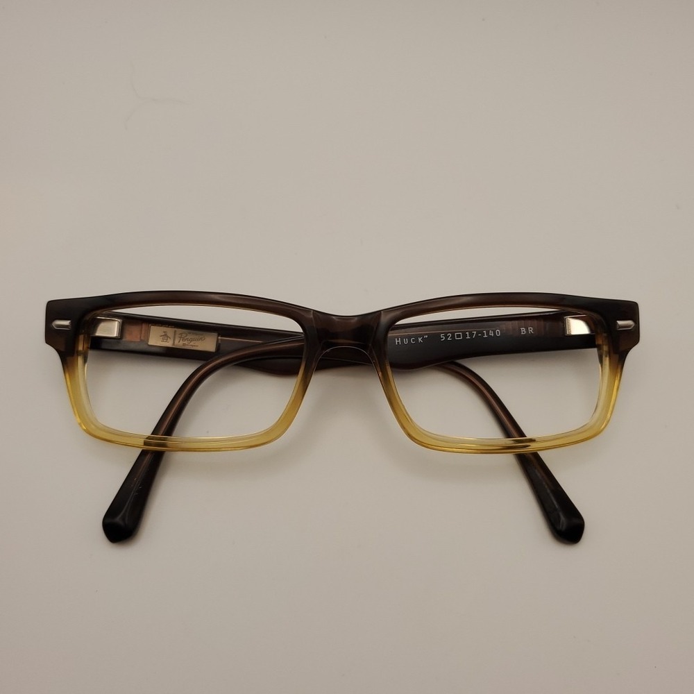 Original Penguin Eyeglasses FRAMES ONLY "The Huck" 52-17-140 BR Brown Gradient